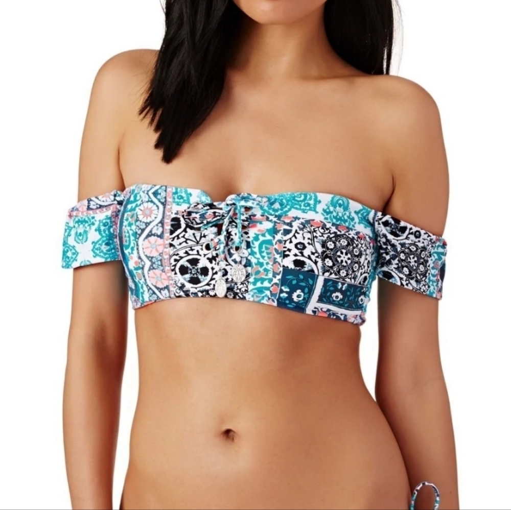 SEAFOLLY Lace Up swimsuit top